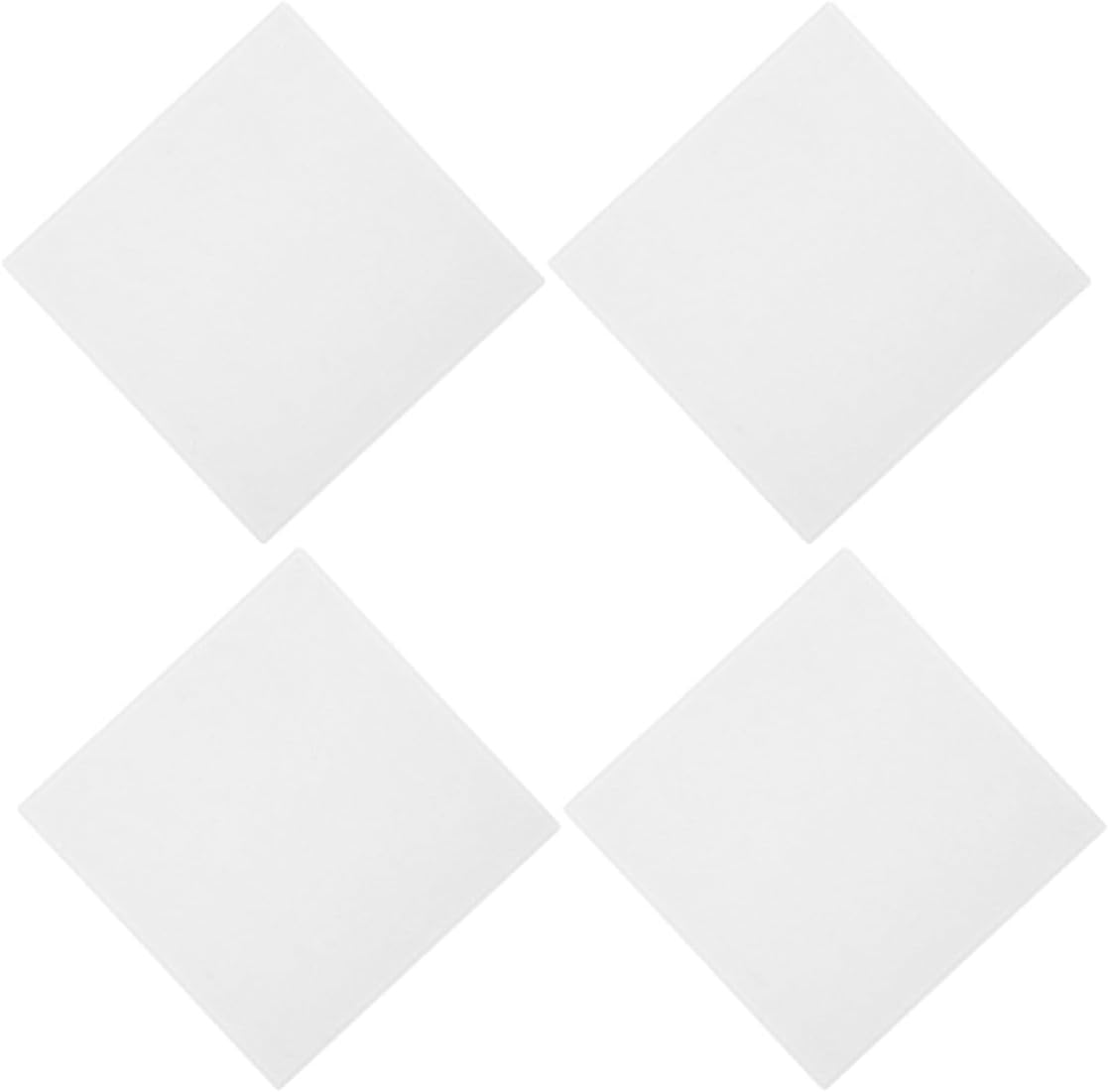4pcs Felt Bulletin Board Tiles Square Acoustic Panels for Wall Decor, Multifunctional Felt Pin Board with Easy Installation, Stylish White Panels for Home and Office