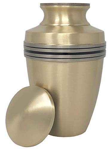 Image of Revere Bronze Adult Urn - Bronze Cremation Urn - Metal Cremation Urn with Modern Accents