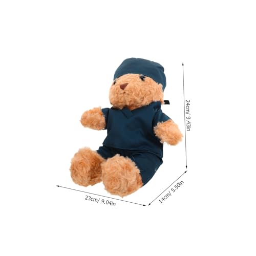 Peluche ours blouse infirmière pour féliciter un étudiant diplômé - 2