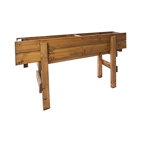 Large Raised Wooden Trough Garden Planter Cover