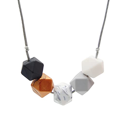 Autumn Leaves Silicone Teething Necklace for Breastfeeding Nursing and Baby Wearing New Mum Gift Teething Jewellery Chewelry Baby Shower Gift