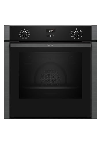 NEFF B3ACE2AG0, N 50, Einbau-Backofen, Made in Germany, Integrierbarer Backofen 60 x 60cm, Hide, CircoTherm, EasyClean, LCD-Display, Graphite-Grey
