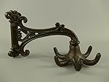 HUIJK Wandgarderobe Jugendstil Gusseisen 6 Haken Garderobe Kleiderhaken Antik Stil