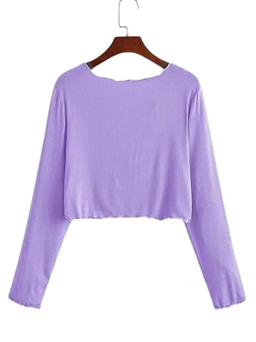 Image of GLOWSTITCH Women's Cropped Tie-Front Shrug Cardigan | Soft Ribbed Knit Long Sleeve V-Neck Top | Stylish Summer Cardigan, Casual Beach & Vacation Wear | Shrug for Woman