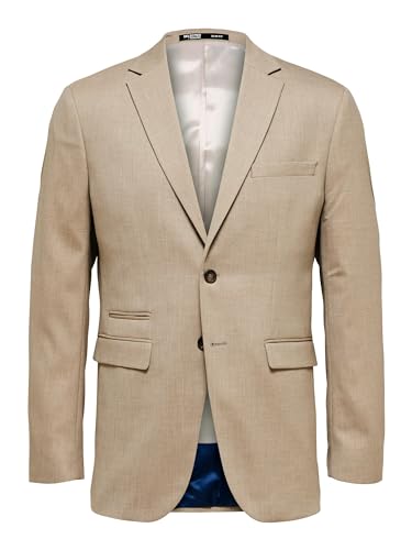 SELETED HOMME Men's SLHSLIM BLZ B Noos Sakko, Sand, 56, Arena, 58