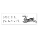 CafePress - Save the Jackalope Bumper Sticker - 10"x3" Rectangle Bumper Sticker Car Decal
