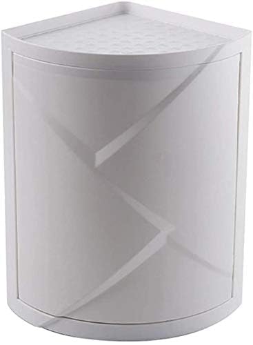 LAVNIK Multipurpose Corner Shelving for Small Spaces| Triangle Storage Rack 360 Degree Rotating Shelf| Bathroom Corner Shelf| Corner Cabinet with Door and Wall Shelf for Living Room, Kitchen, (Small) (B0DCNNJWZL) Amazon Price History, Amazon Price Tracker