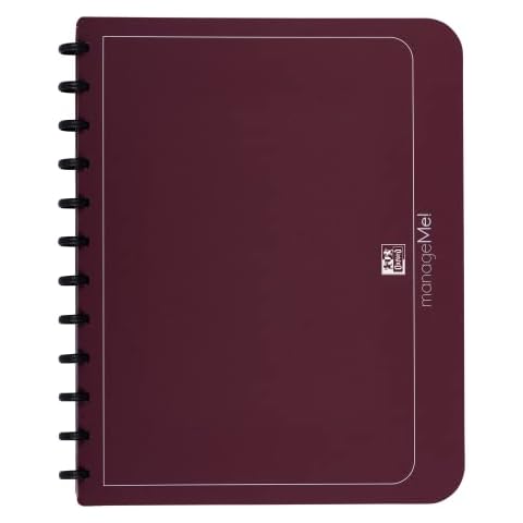 Elba Manageme! - Carpeta de anillas (5 unidades), color burdeos Cover