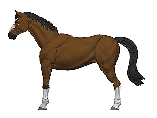 Boss Fight Studio Vitruvian H.A.C.K.S. Mighty Steeds Basic Horse Socks Action Figure - Highly Articulated, Properly Proportioned, Collectible & Customizable Figurine with Stand - 1:18 Scale