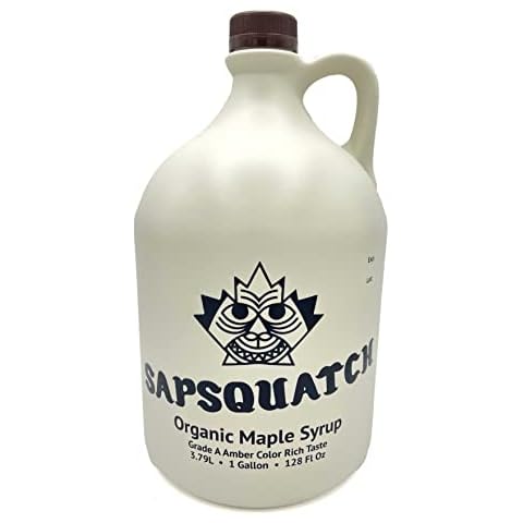 Sapsquatch Organic Maple Syrup - Gallon - Grade-A Amber Rich Cover