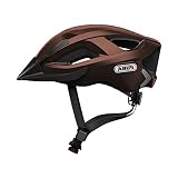 ABUS Stadthelm Aduro 2.0 - Allround-Fahrradhelm mit Licht - in sportivem Design für den Stadtverkehr - für Damen und Herren - Kupfer (Metallic-Effekt), Größe M