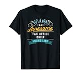 Lustiges Steueramt Chief Shirt Awesome Job Occupation T-Shirt