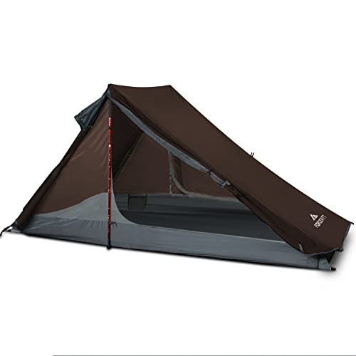 Forceatt 2 Man Zelt,Camping Zelt Wasserdicht und SonnenbestäNdig, Ultraleicht Zelt,Kann Mit TrekkingstöCken UnterstüTzt Werden, FüR Bergsteiger(BergstöCke Nicht Im Lieferumfang Enthalten) Cover