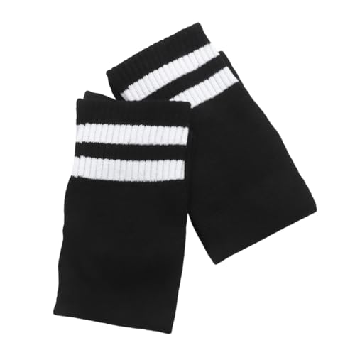 LIFKOME 1pair Unisex High Knee Football Socks Stripe Design Breathable Soccer Stockings for Boys and Girls Suitable for Shoe and below for Sports Activities