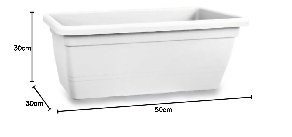 Blim Piazza Vaso Di Fiori Quadrato In Plastica Riciclabile - Marrone Scuro, 32x26 Cm, Design Moderno