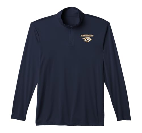Nashville Predators Power Play Navy NHL Officially Licensed Performance Quarter-Zip Top