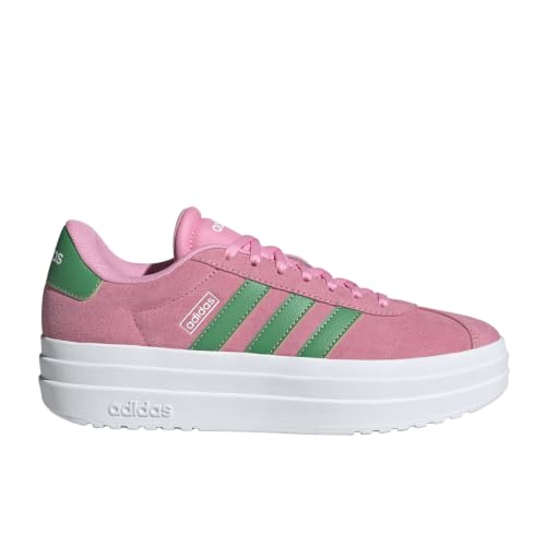 Image of adidas Womens Vl Court Bold Sneakers Shoes Casual - Pink