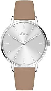 s.Oliver Damen Analog quarz Armbanduhr mit Kunstleder SO-4090-LQ