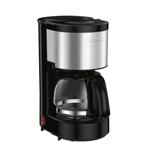 Cafeteira Elétrica Arno Perfectta Inox 0,6L CFPI, até 15 Xícaras, Sistema Corta Pingos, Jarra de Vidro, 220V