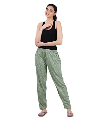 Image of TIRUPUR GUIDEFASHION Women's Cotton Printed Pyjama Black