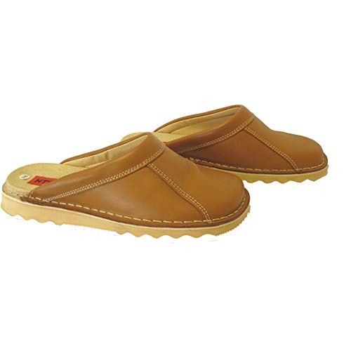 HTC Chaussures Clack routier en cuir - Mixte - Marron