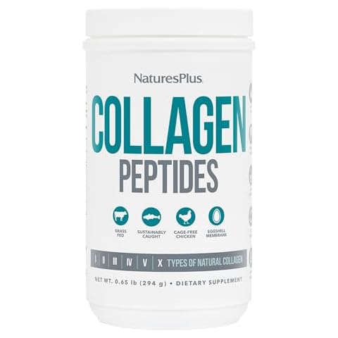 Natures Plus Collagen Peptides - 0.65 lbs Powder, Pack of 2 - Hair, Skin, Nail & Joint Health, Immune System Support - Non-GMO, Gluten Free - Up to 56 Total Servings Cover