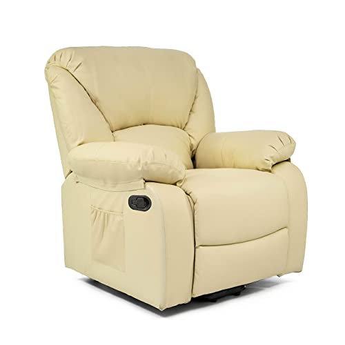 ECODE® Sillon de Relax Reclinable Manual - Sillón Electrico con Masaje y Calor Lumbar - Sillones...