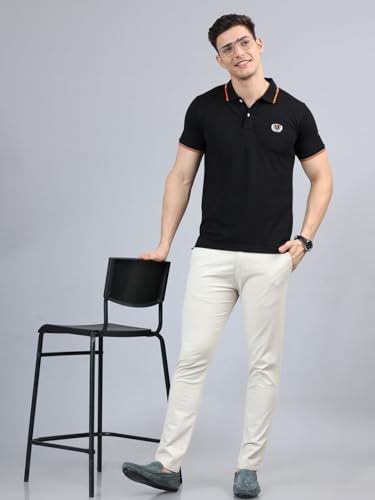 Image of Jack and Jini Men Casual Stretchable Cotton Pants | Chinos | Trousers (Regular Fit)