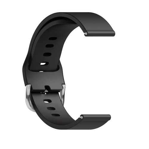 Sounce Silicone 22mm Replacement Watch Strap with Metal Buckle Compatible with Boat Xtend, Boat Xtend Pro, Noise Colorfit Pulse 2 Max, Noise Pulse Go Buzz, Fireboltt Phoenix, Fireboltt Rage, Boat Flash, Noise Colorfit Pulse Grand, Noise Colorfit Ultra Smart Watch & All Watches (Black) Sounce Silicone 22mm Replacement Watch Strap with Metal Buckle Compatible with Boat Xtend, Boat Xtend Pro, Noise Colorfit Pulse 2 Max, Noise Pulse Go Buzz, Fireboltt Phoenix, Fireboltt Rage, Boat Flash, Noise Colorfit Pulse Grand, Noise Colorfit Ultra Smart Watch & All Watches (Black)