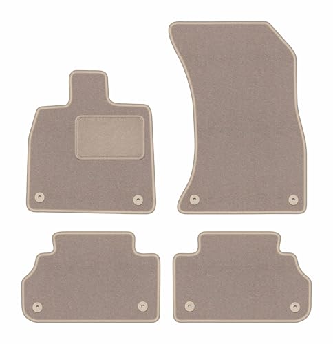 Tapis de voiture anti-saleté en velours beige pour Audi Q5 SUV depuis 2017