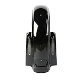 09-23 Rear Fender Both Side Flat Stretched Extended Fit for Harley Davison Touring Electra Street Glide Road Glide Road King, Black License Plate Holder, Vivid Black
