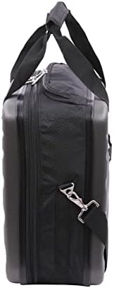 Aerolite Easyjet Maximum Size 45x36x20cm Hand Cabin Luggage Approved Hard Shell Travel Carry On Holdall Shoulder Under Seat Flight Bag with 2 Year Warranty (Charcoal)