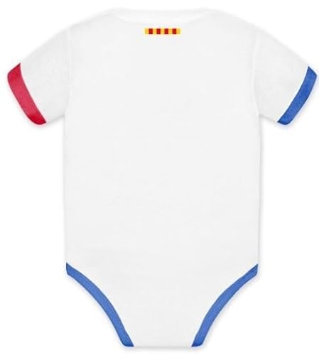 Babybody FC Barcelona 2. Mannschaft - 2023/24 - Offizielles Lizenzprodukt, weiß, 18 Monate