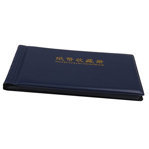 2X 30 páginas 60 bolsos Coleção de notas de banco Livro de Álbum de pasta para Moedas de Dinheiro