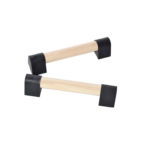 Vita Vibe - Ultra Portable Mini Ash Wood Parallettes Set - 9 inch - 12 inch - USA Made (9")