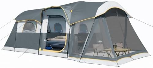 UNP Camping Tent 8 Person Waterproof Big Tunnel Tent with Screen ...