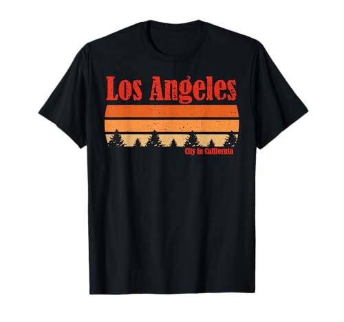 Retro Los Ángeles California resistió el estilo de los años 80 Camiseta