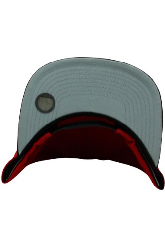 Gorra Snapback Chicago Bulls roja y negra ajustable miniatura 5