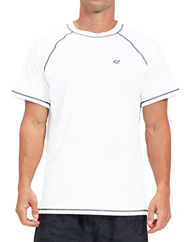 Image of Men's Swim Shirts Rash Guard UPF 50+ UV Sun Protection T-Shirt Quick Dry Fishing Beach T Shirts