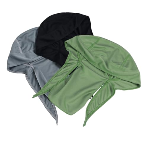 Artibetter 3 Gorras Deportivas Tipo Bandana para Ciclismo y Motociclismo para Hombre y Mujer, Transpirables Secado Rápido, Tecnología Que Absorbe el Sudor, Paño Refrescante, Colores Negro,