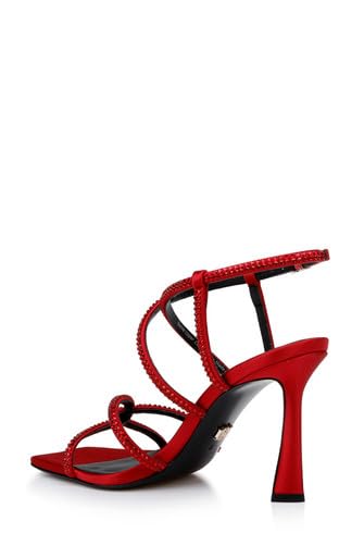 Image of Badgley Mischka Women's Brooke Strappy Bejeweled Stiletto Sandal