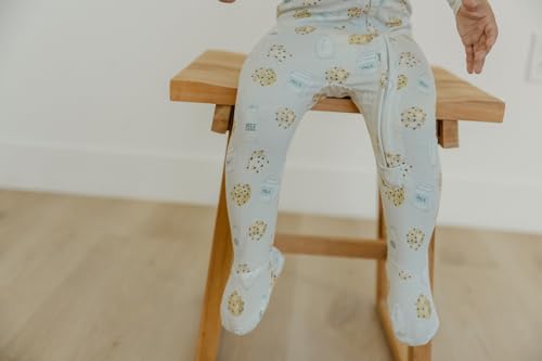 Image of Copper Pearl Zip-Up Footie Baby Pajamas - Soft Newborn Onesies for Boys & Girls, Tag-Free with Two-Way Zipper Baby Sleepers for Newborn - 24 Months, Chip