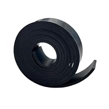 Solid Rubber Sheets,Rolls & Strips 1/4 .25" Thick X 2" Wide X 10Long, Solid Rubber Strips for DIY Gaskets Crafts Pads Sealing Abrasion Supports Flooring Protection Warehouse