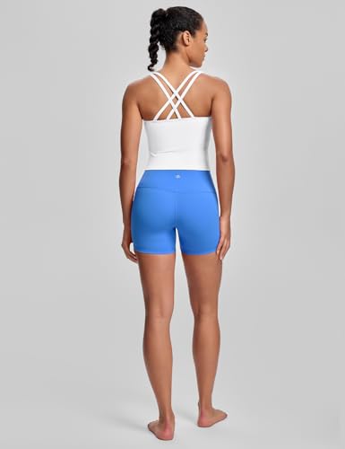 Image of HeyNuts Longline Zeal Bras Medium Impact Wirefree Sports Bras Workout Crop Tank Tops with Removable Pads, A-D Cups