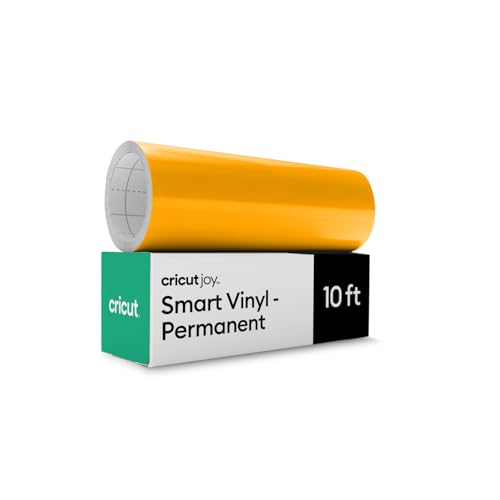 Cricut Joy Smart Permanent Adhesive Vinyl | 14 cm × 3 m | Maize Yellow | Self-Adhesive Vinyl Roll | Ideal for Customising Mugs, Labels, Cards & DIY Crafts