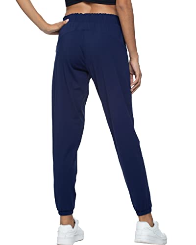 Kcutteyg Womens Joggers With Pockets, Lightweight Quick Dry Athletic Workout Soft Pants For Gym, Yoga, Running (Mineral Blue, Medium) #TOP5