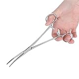 pinza hemostatica curva para que sirve DISEñO úNICO: Con una hebilla de bloqueo, se puede ajustar libremente y también se puede utilizar como pinza hemostática para mascotas. Tamaño del producto: Aprox. 20x7cm / 7,9x2,8 pulgadas.