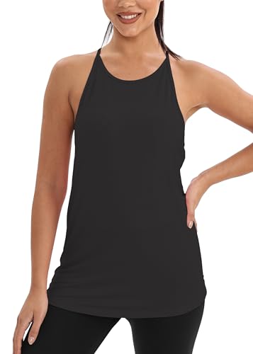 Mippo Workout Tank Tops for Women Racerback Tops Open Back Athletic Yoga Gym Tank Tennis Shirt2