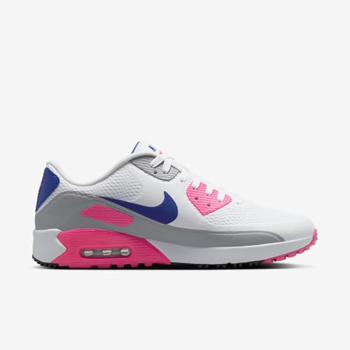 Nike Air Max 90 G Golf Shoes (HV9305-101, White/Laser Pink/Concord)3