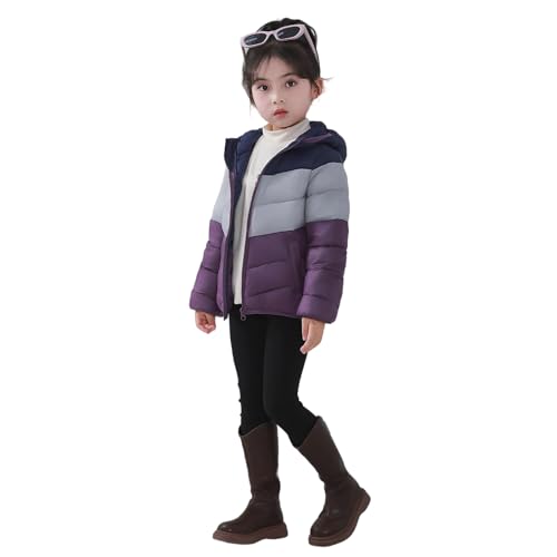 Doudoune fille légère réversible violette 11-12 ans à capuche